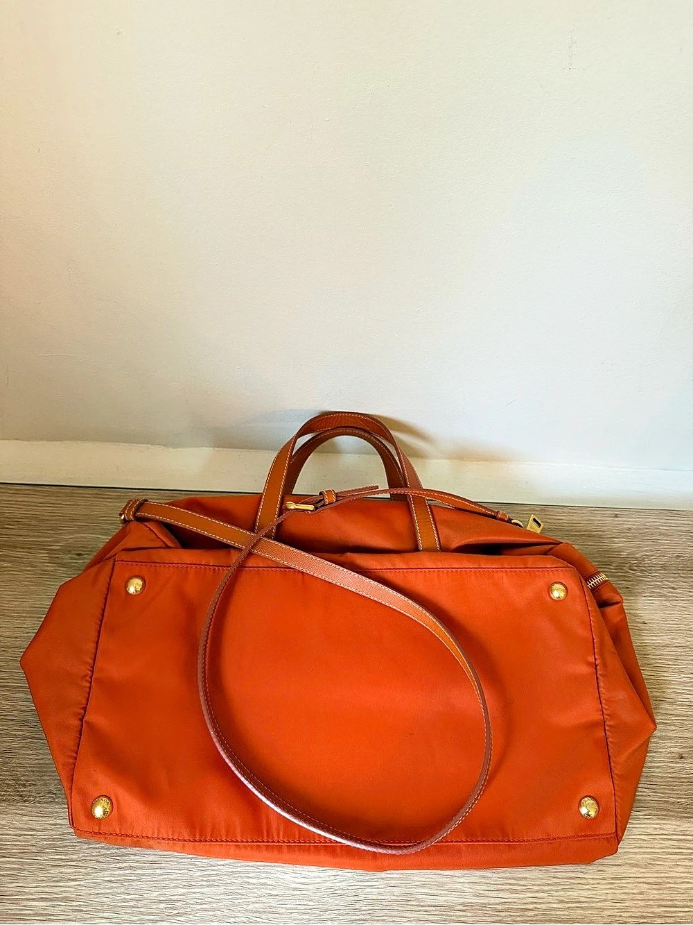 Prada Nylon Travel Bag in Orange NWT - Picture 12 of 16